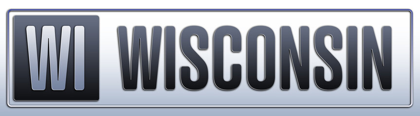 US State Abbreviation - Wisconsin