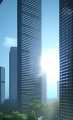 Obraz premium Office skyscrapers