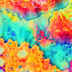 Watercolor Art, abstract background, splash colorful