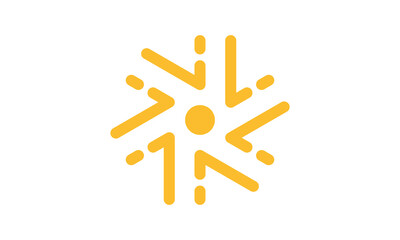 sun energy logo modern technology solutions, positive, modern, energy, icon, vector