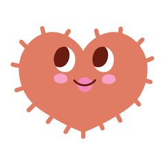 cute heart 90s retro