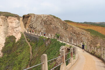 Sark, île, Guernesey, beauté, mer, sercq, la coupée