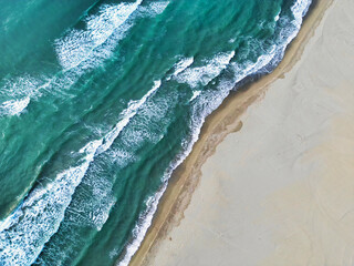 Aerial photo of beach and sea - 544732471