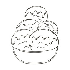 Coloring Illustration in hand draw style