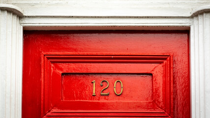 House door number 120