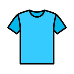 Illustration of T Shirt design Icon