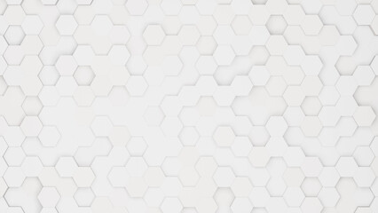 Realistic abstract honeycomb background. 3d rendering.