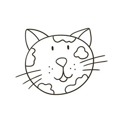 Coloring Illustration in hand drawn style. Children's drawings for your design