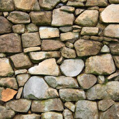Dry stone wall background texture cloesup