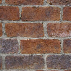 Red brick wall grunge background texture
