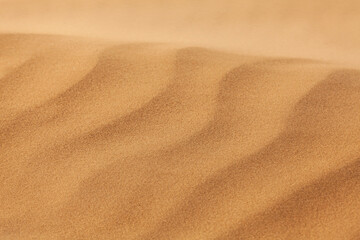Texture of Sand dunes in the desert