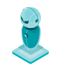 isometric AI robot