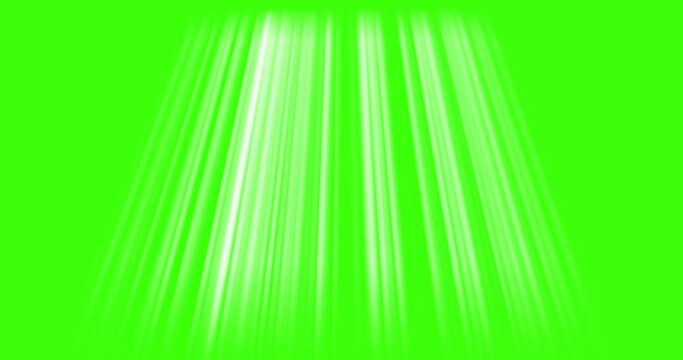 rays animation on the chroma key. rays rendering on green background, Jesus christ or god blessing.