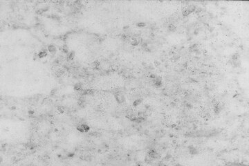 White marble tiles with grey spots everywhere. Textured marble background is white with grey spots.