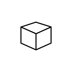 Box icon vector illustration. box sign and symbol, parcel, package