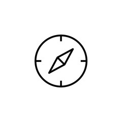 Compass icon vector illustration. arrow compass icon sign and symbol