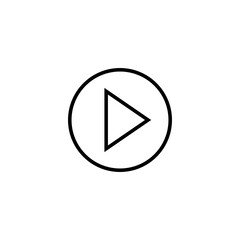 Play Icon vector illustration. Play button sign and symbol