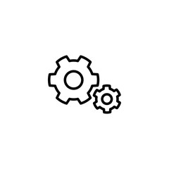 setting Icon vector illustration. Cog settings sign and symbol. Gear Sign