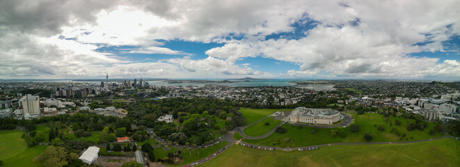 Panorama of Auckland city skyline, New Zealand