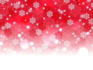 雪とイルミネーションのイラスト背景