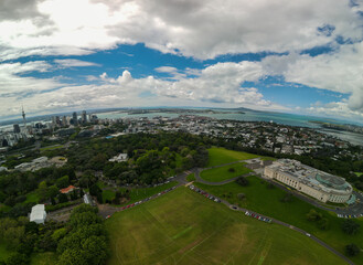 Fototapeta na wymiar Panorama of Auckland city skyline, New Zealand
