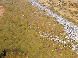Aerial view of of Vitosha Mountain, Bulgaria
