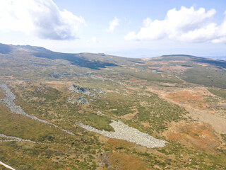 Aerial view of of Vitosha Mountain, Bulgaria