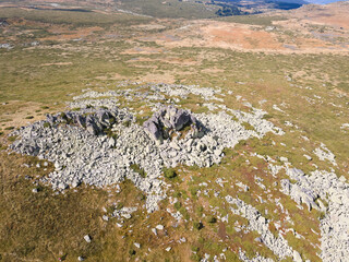 Aerial view of of Vitosha Mountain, Bulgaria
