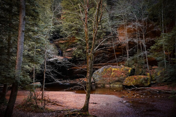 Landscapes from Hocking Hills State Park in Ohio