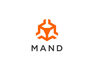 hexagonal logo design templates
