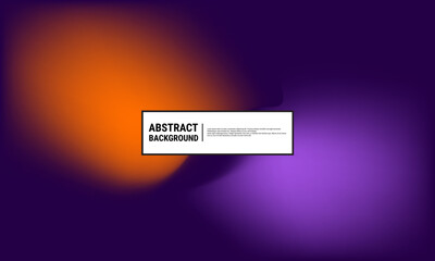 Abstract gradient orange purple and blue soft multicolored background. Modern horizontal design for mobile applications. Eps10 Vector