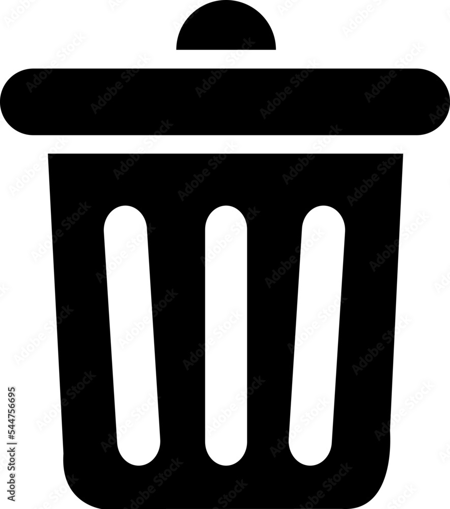 Poster trash can icon vector. delete sign on white background..eps