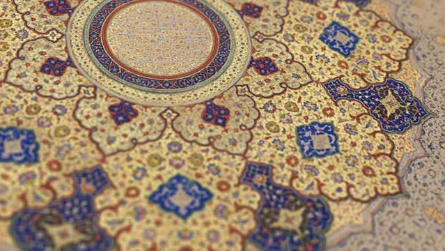 Quran book and arabic letter - Quran and islamic symbols, Islamic Ramadan Background with Moon and Lanters, Islamic Ramadan Background - Symbol of Fasting, Iftar, Suhoor, Eid, Islamıc Ritual