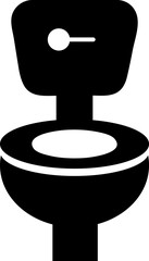 Toilet bowl icon flat trendy onw hite background..eps