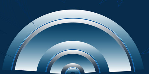 Abstract blue white background