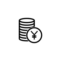 Yen icon vector logo design template