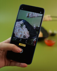 Taking Food Photos using Mobile Phone Chinese Food
