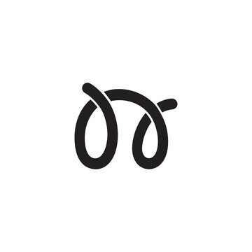 recommend clip art: letter n cute spiral abstract logo vector
