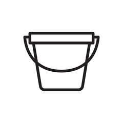 Obraz na płótnie Canvas bucket icon vector design illustration