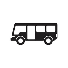 School bus icon design isolated isolated on white background. vector illustration