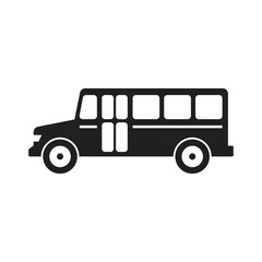 School bus icon design isolated isolated on white background. vector illustration