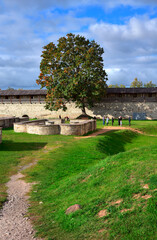 The old stone Pskov Kremlin