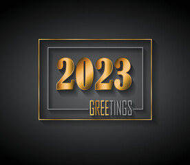 2023 Happy New Year background.