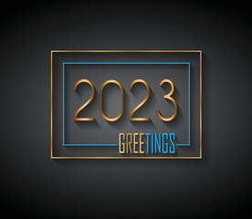 2023 Happy New Year background.