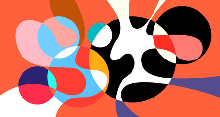 Vector colorful abstract psychedelic liquid and fluid background pattern