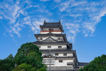 Fototapeta premium 青空の唐津城