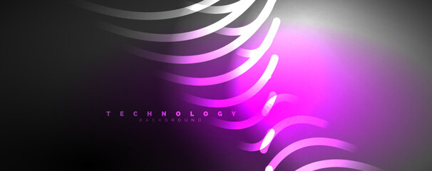 Light beams, neon lines abstract background. Vector Illustration For Wallpaper, Banner, Background, Card, Book Illustration, landing page