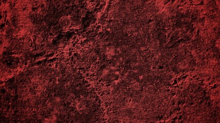 background concept using old cracked wall material with red dominant color, peeling wall surface forming abstract art, old wall background full of cracks and moss