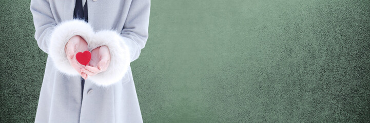 ハートを持つ女