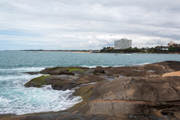 praia da areia preta Guarapari regi&atilde;o metropolitana de Vit&oacute;ria, Espirito Santo, Brasil